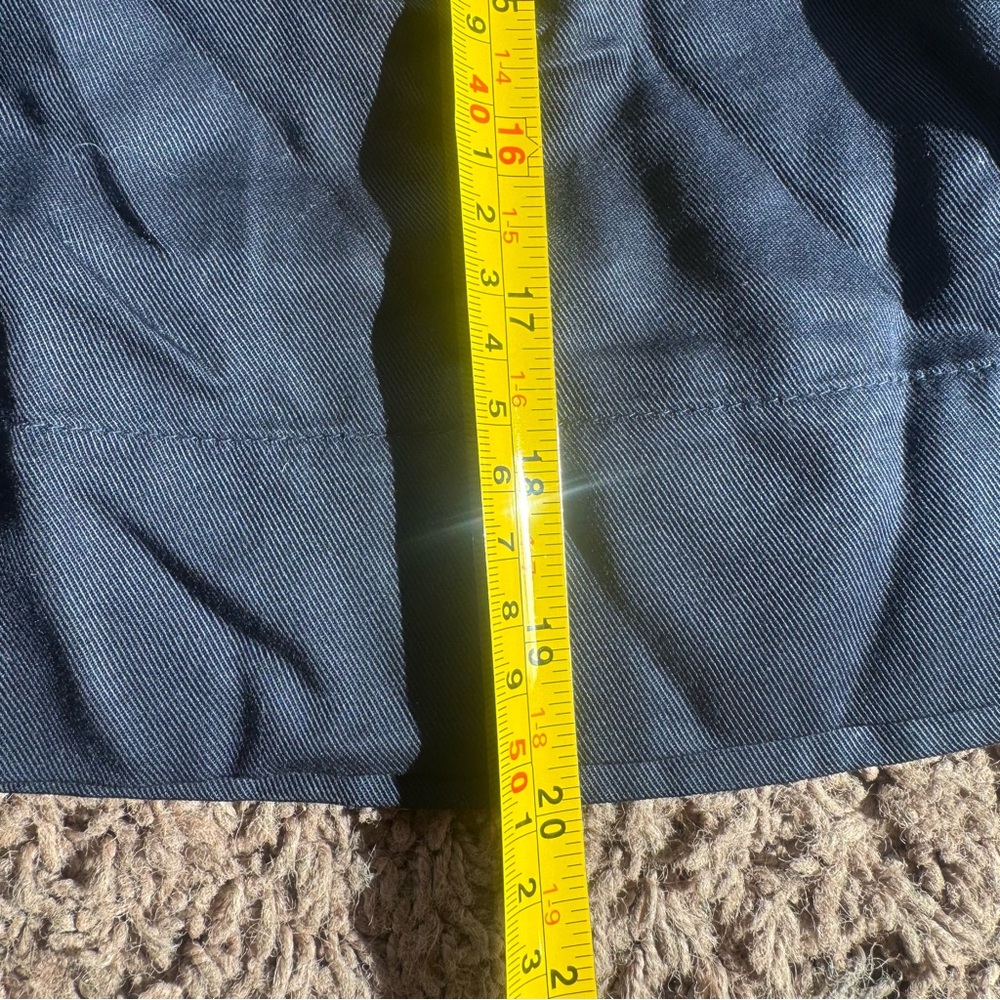 H&M Navy Blue Conscious Collection Skirt Belted Tie Waist TENCEL 4 NEW - Picture 12 of 12